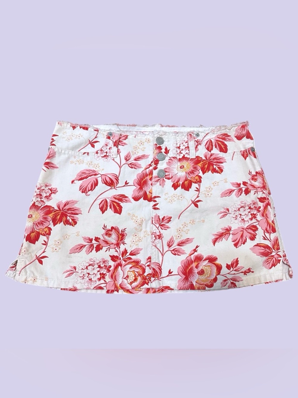 Y2k Abercrombie & fitch floral miniskirt